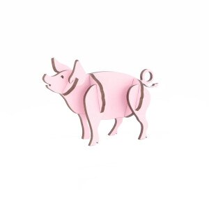 Pig 3D Wooden Kitset